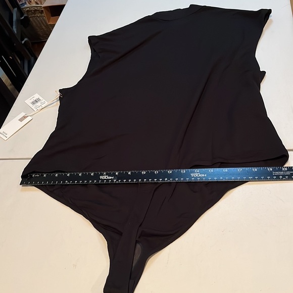 Good American size 14-16 black mock turtle neck power thong bodysuit NWT - Picture 7 of 11
